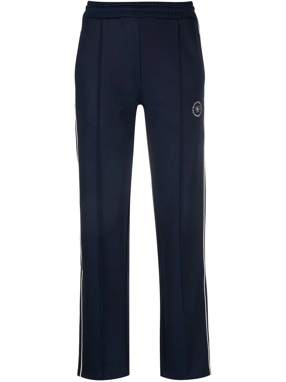 

Sporty & Rich pantalones con rayas laterales - Azul