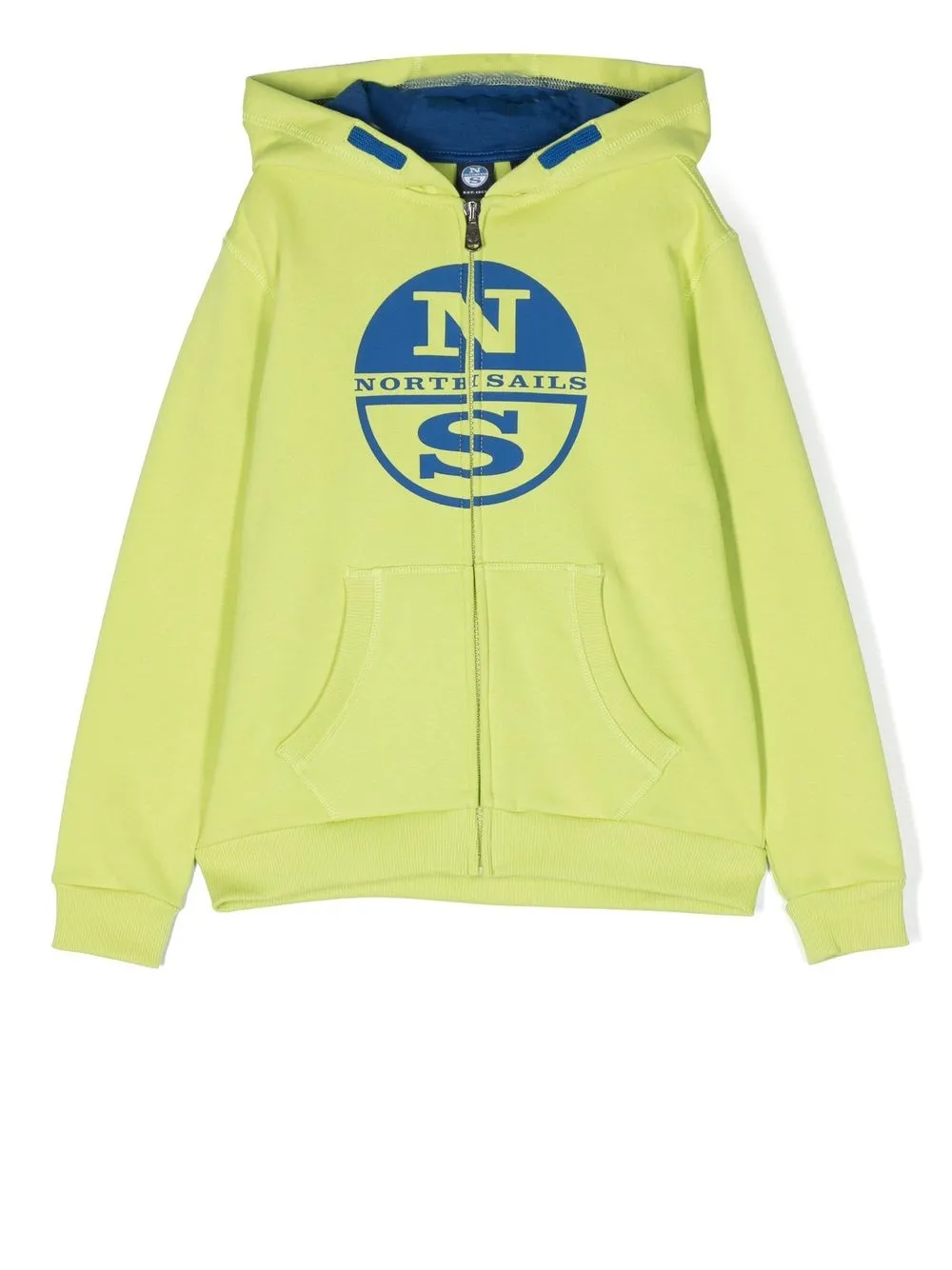 

North Sails Kids logo-print zip-front hoodie - Green