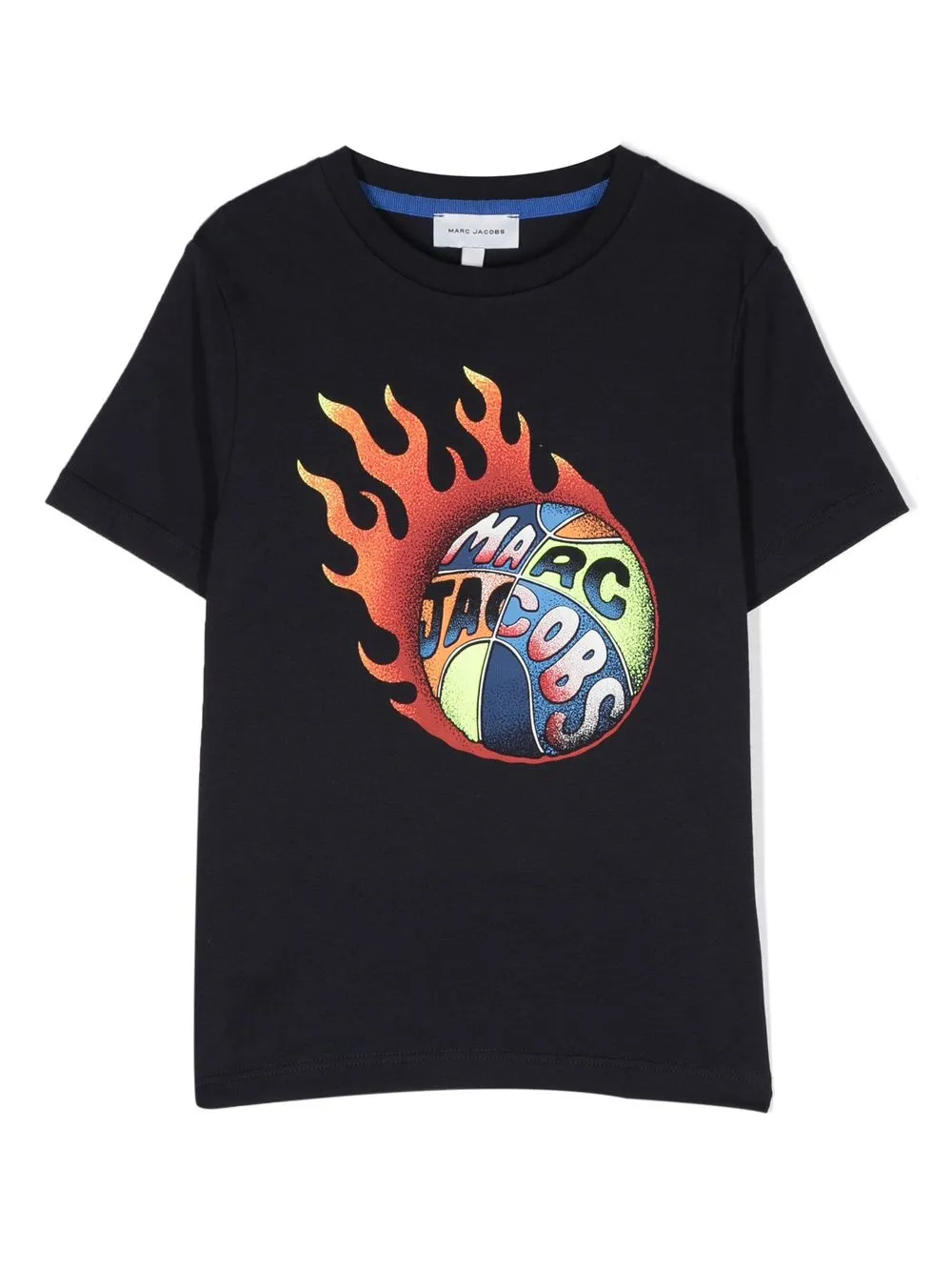 

Marc Jacobs Kids graphic logo-print T-shirt - Blue