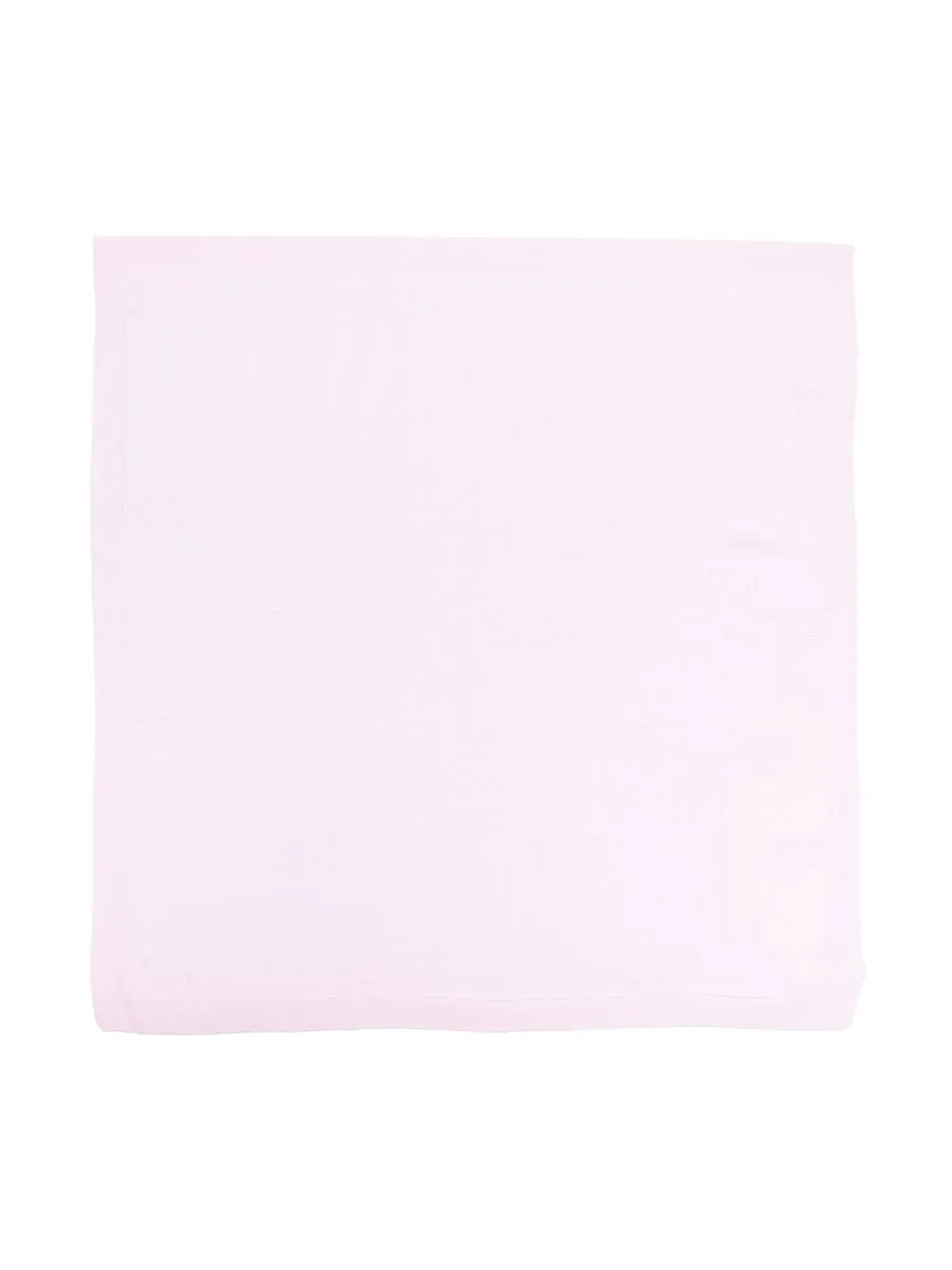 

BOSS Kidswear knitted logo-jacquard blanket - Pink