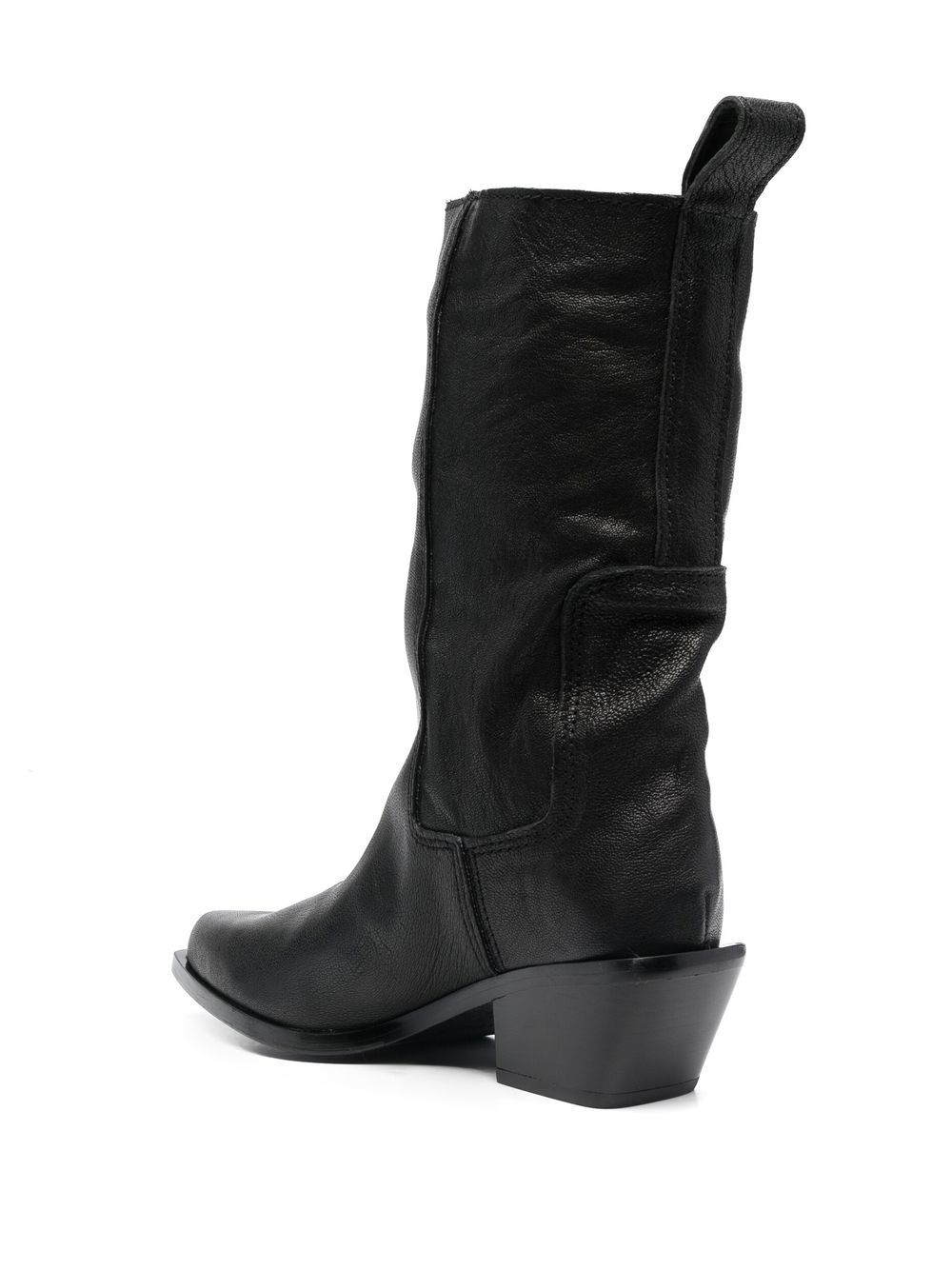 Leather cowboy boots Bimba y Lola Black size 39 EU in Leather