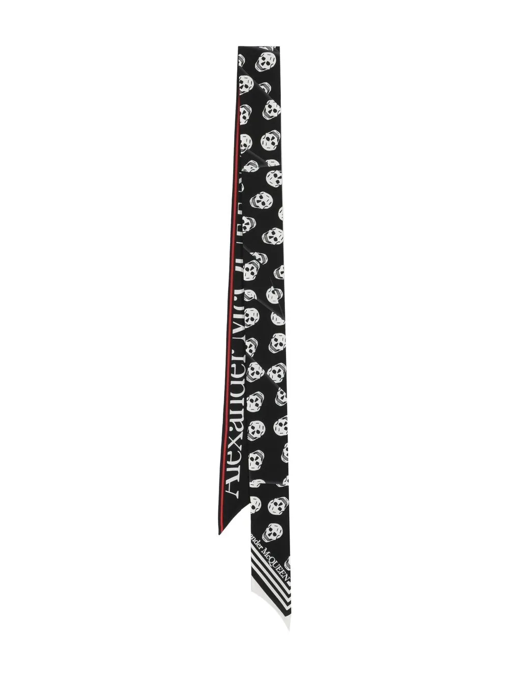 

Alexander McQueen skull-print silk scarf - Black