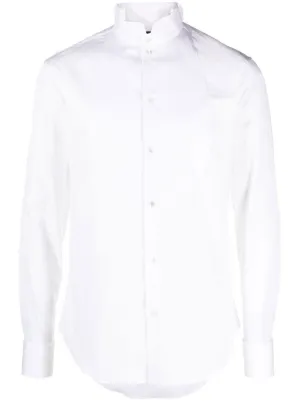 DSQUARED2 ディースクエアード ロゴ ボタン シャツ | ホワイト