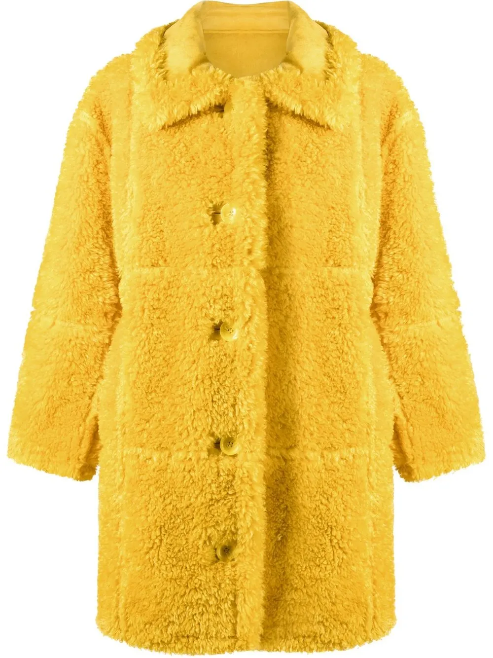 

STAND STUDIO Samira faux-shearling coat - Yellow