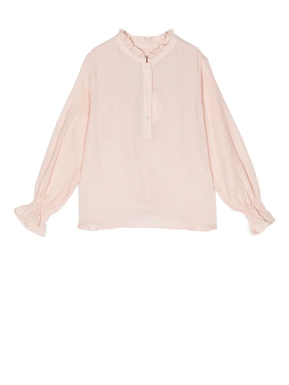 

NANOS band-collar detail shirt - Pink