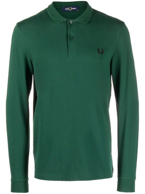 Fred Perry - crest-motif polo shirt