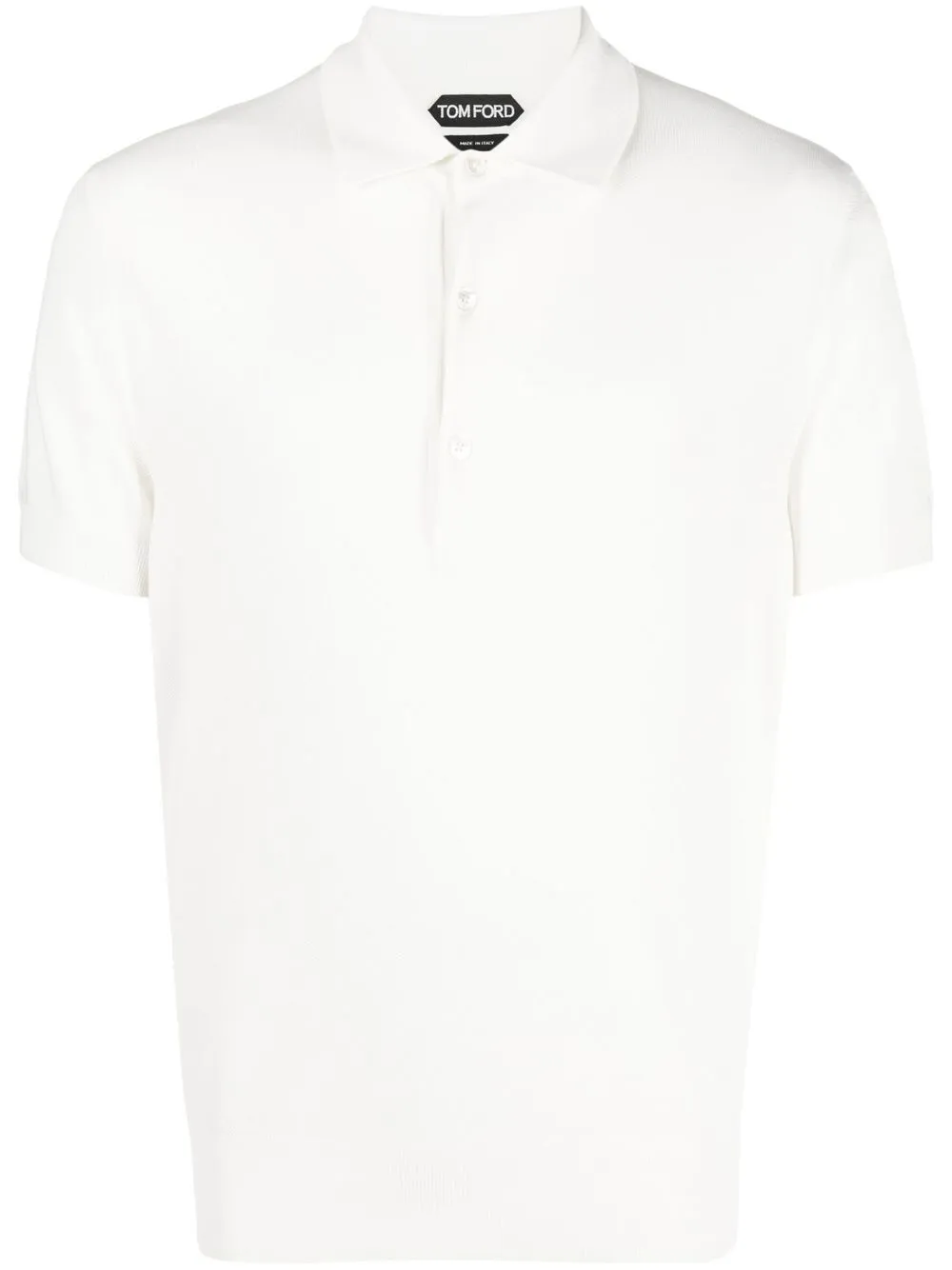 

TOM FORD piqué button-placket polo shirt - White