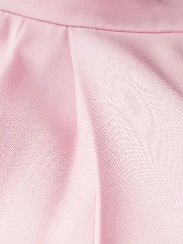 ボトムスその他 Alexander McQueen Pink regular trousers with pleats Alexander McQueen high-waisted Pleated Trousers | Pink
