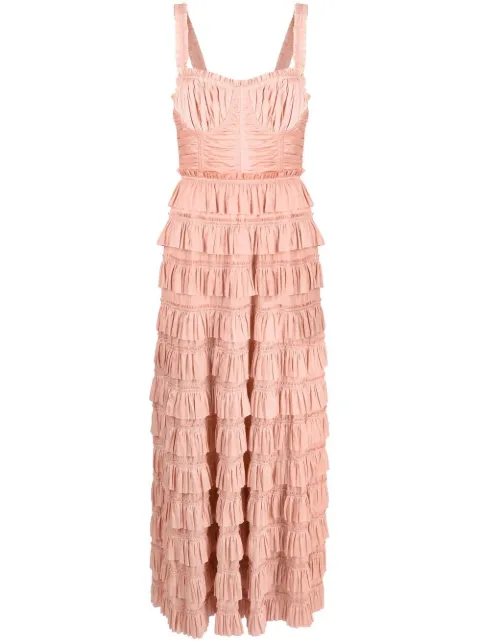 ulla johnson narcissa ruffle gown