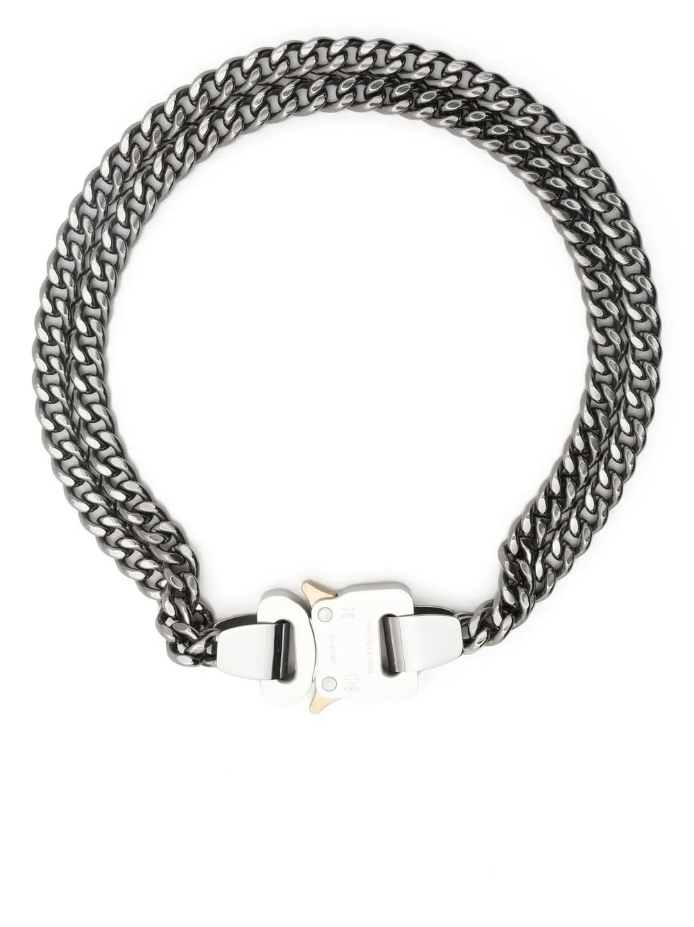 Buckle double-chain necklace