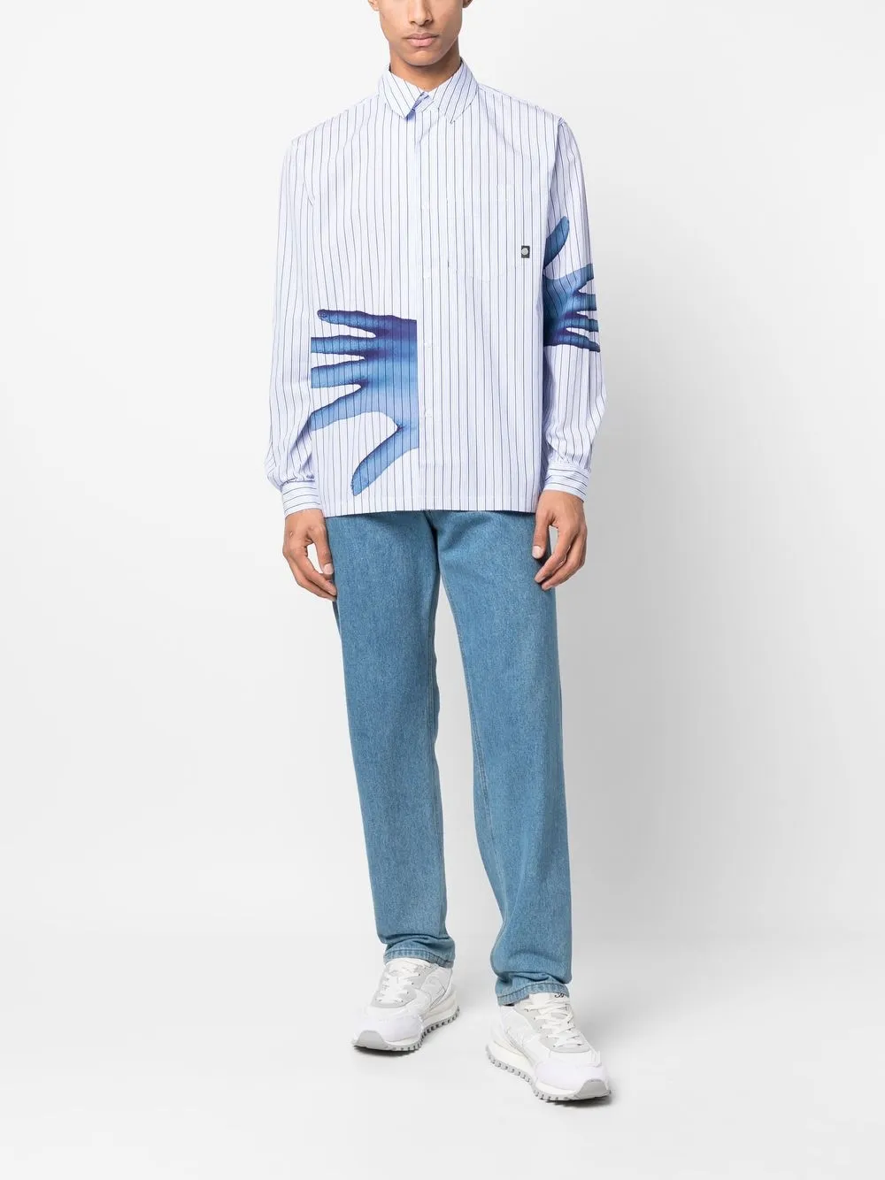 

Perks And Mini Hands Off striped shirt - Blue