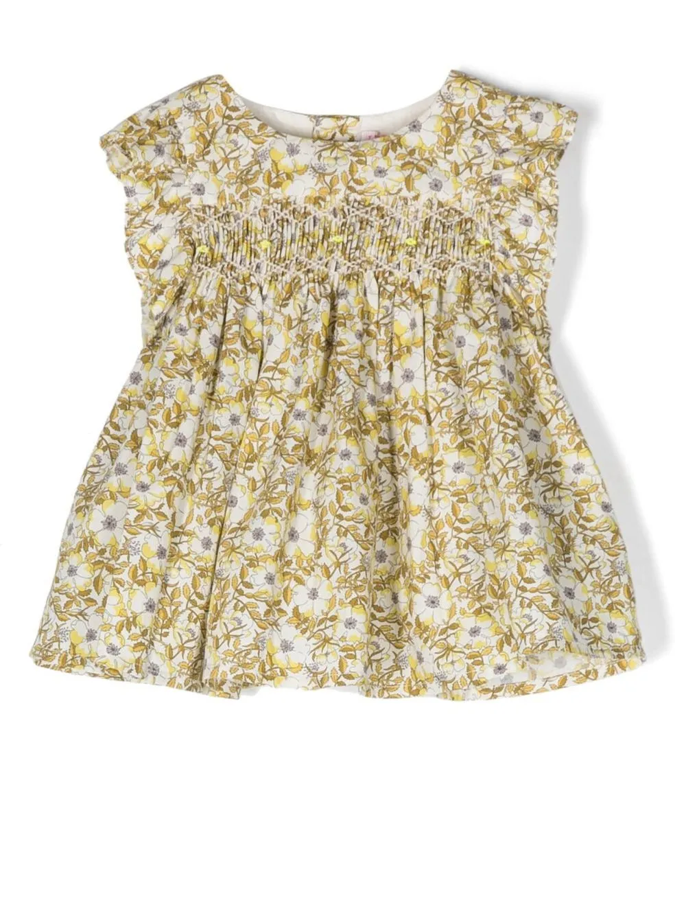 

Bonpoint vestido con estampado floral - Amarillo