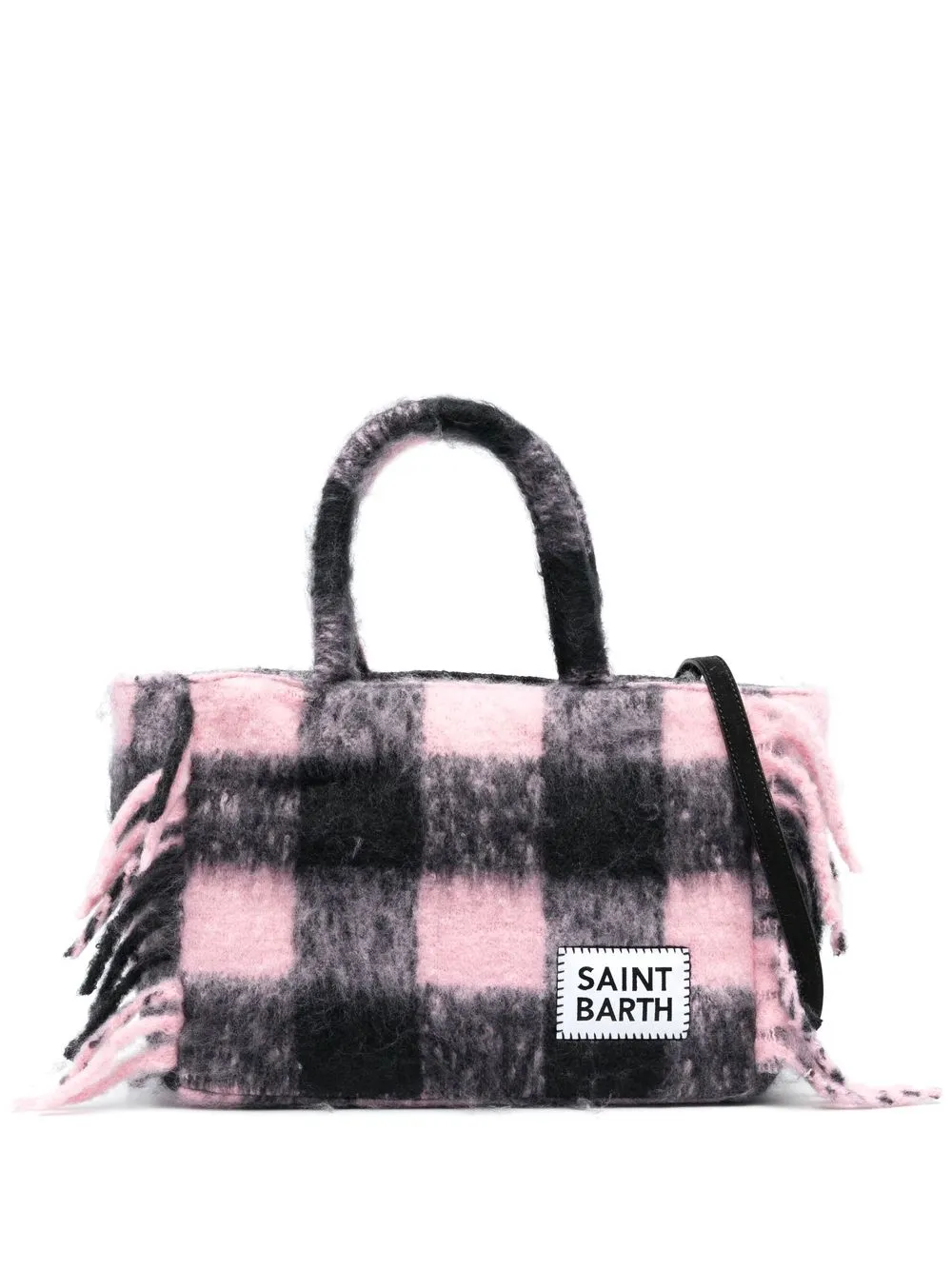 

MC2 Saint Barth Colette plaid-check tote bag - Pink