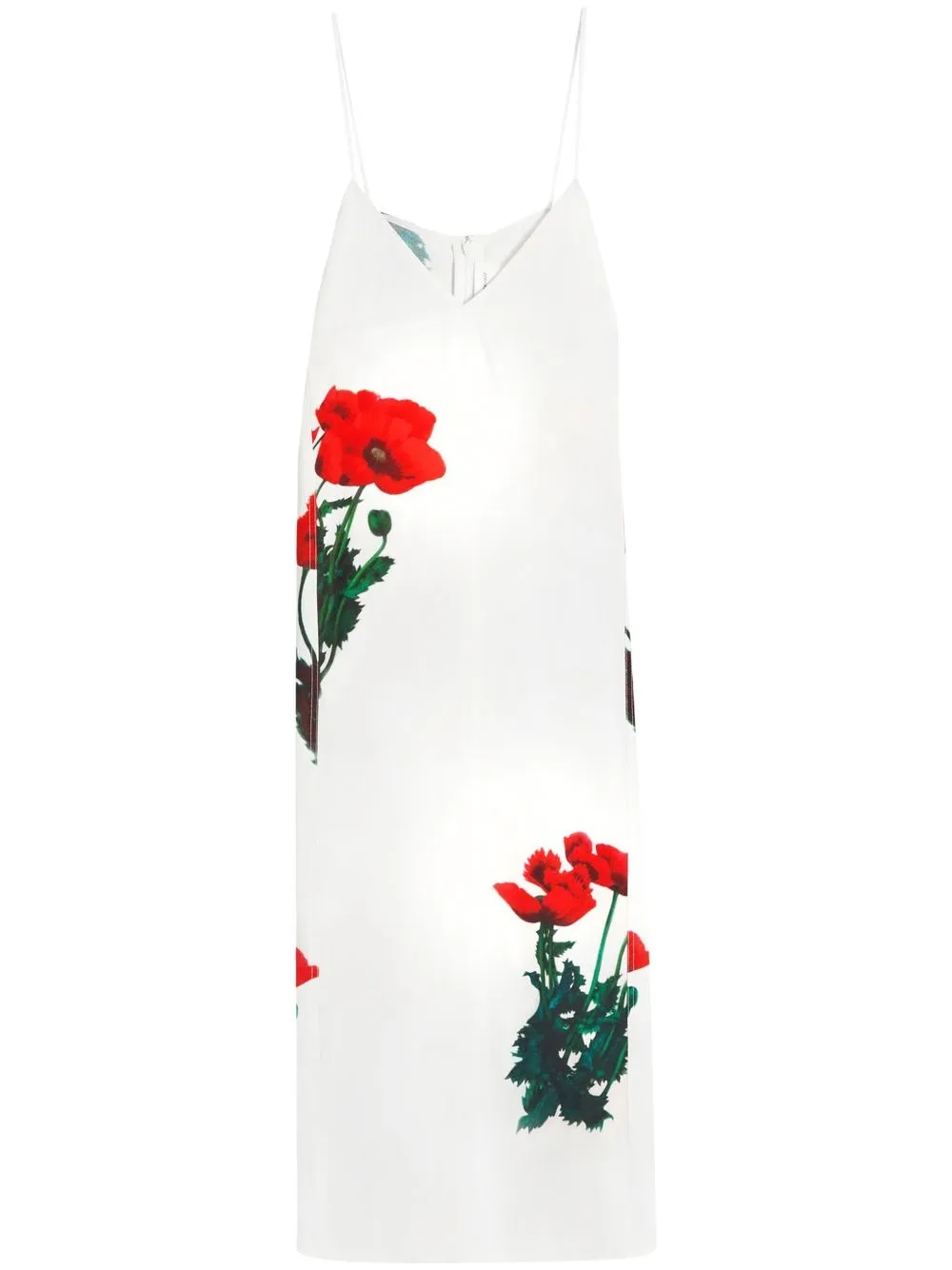 VICTORIA BECKHAM POPPY-PRINT CAMISOLE DRESS