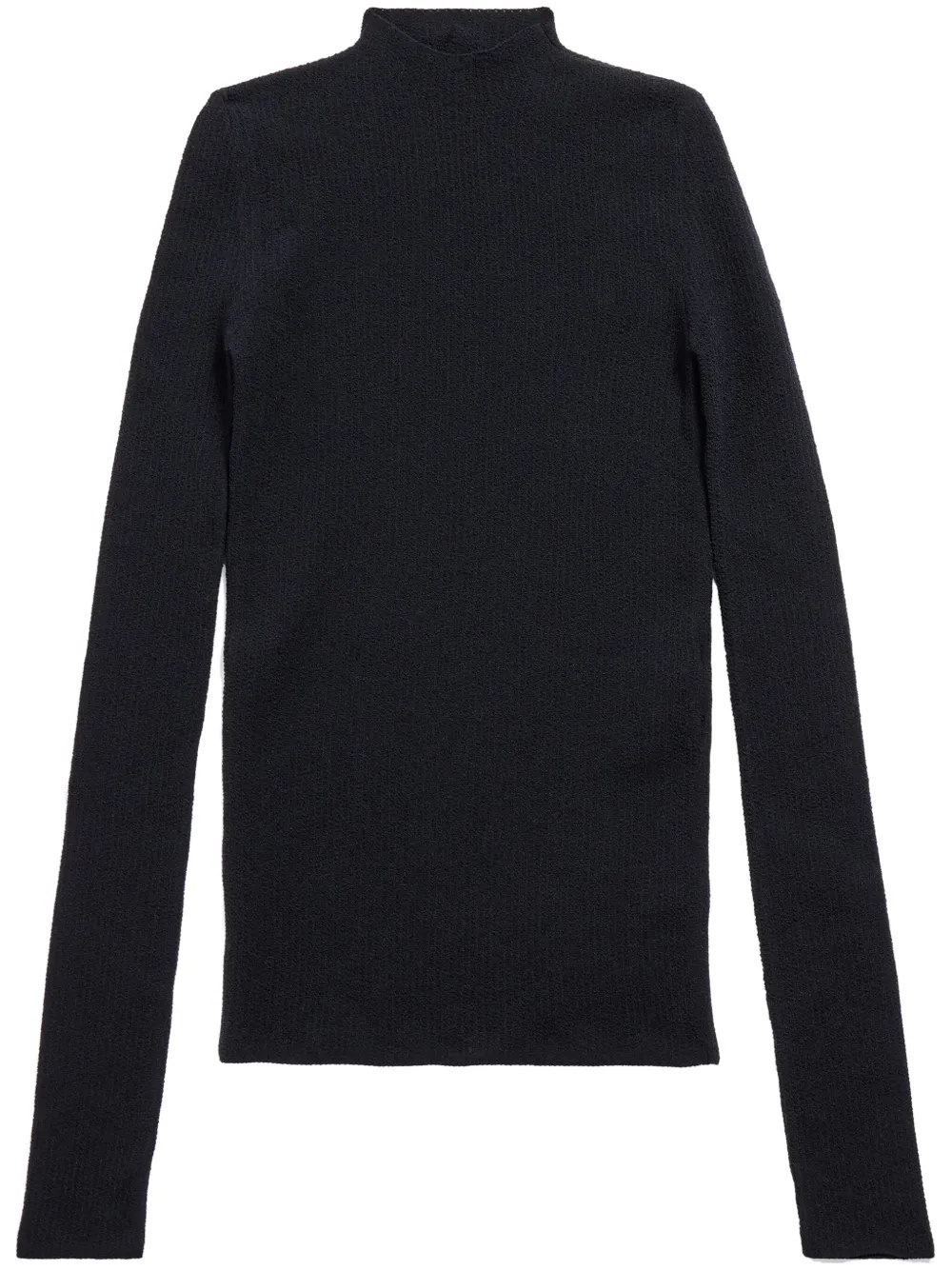 Balenciaga crew-neck knitted jumper Zwart