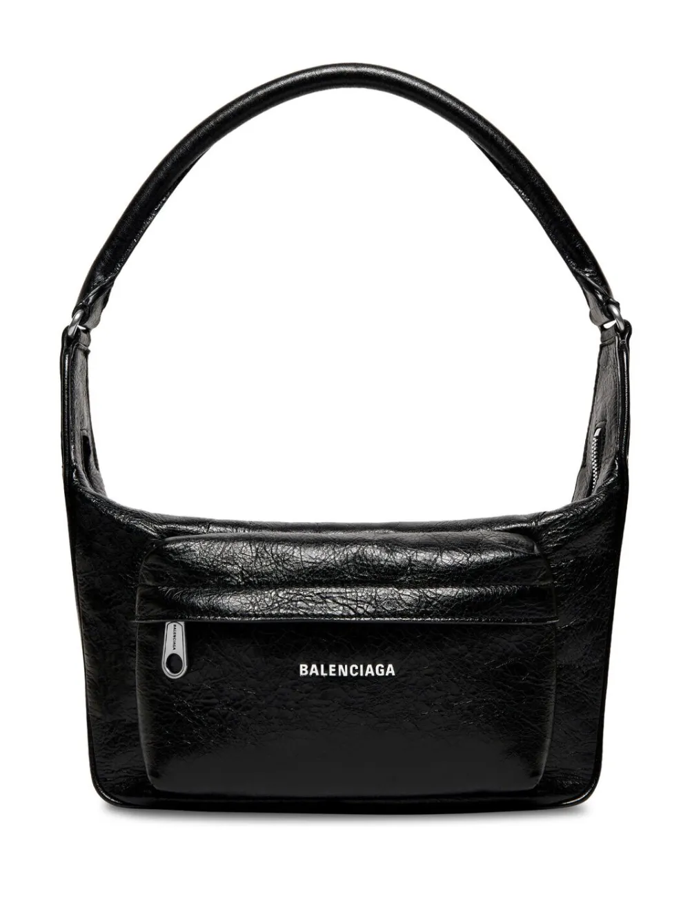 Shop Balenciaga Raver Leather Tote In Schwarz