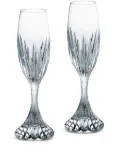 Baccarat Massena champagne flutes set of two - White