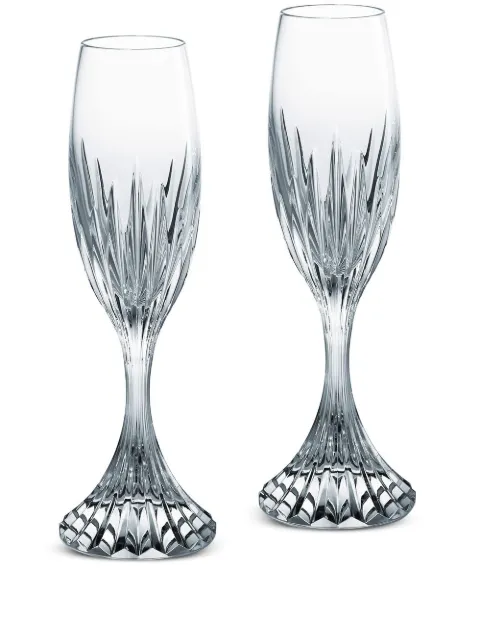 Baccarat Massena champagne flutes set of two