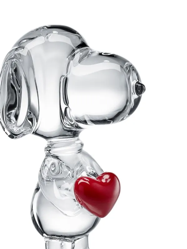 Baccarat Snoopy Heart Crystal Figurine | White | FARFETCH PH