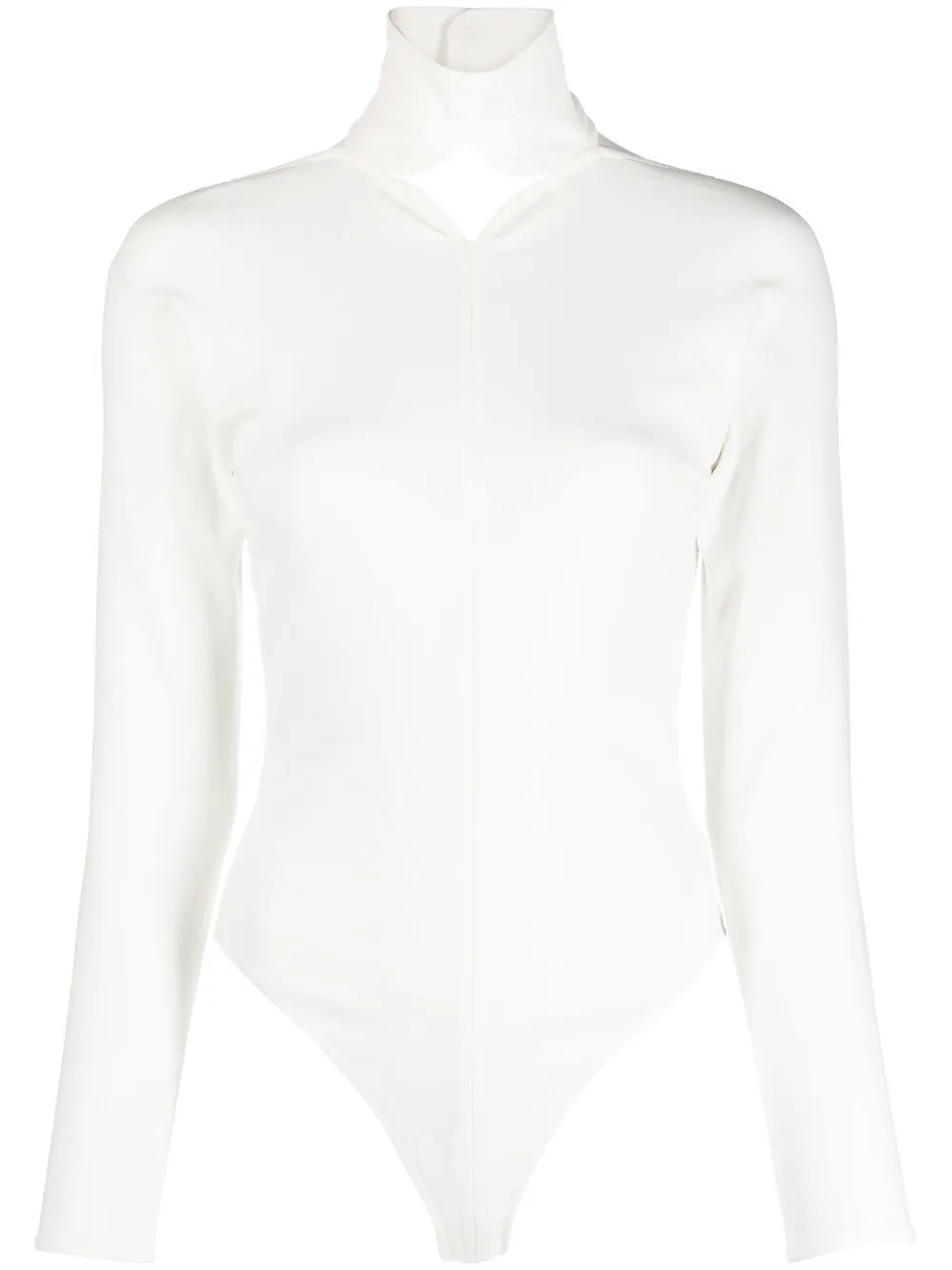 

Courrèges cut-out high-neck bodysuit - White