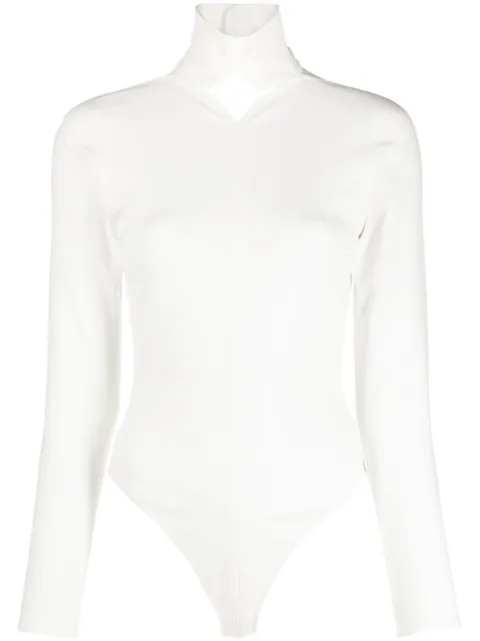 Courrèges cut-out high-neck bodysuit