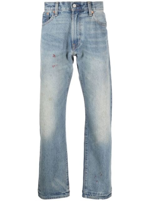 Levi's stonewashed straight-leg jeans