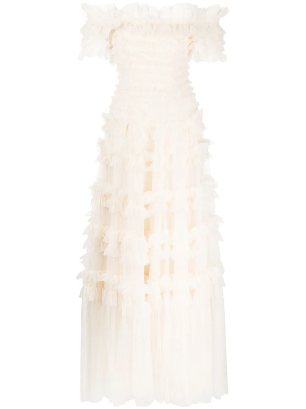 NEEDLE & THREAD LISTETTE OFF-SHOULDER GOWN