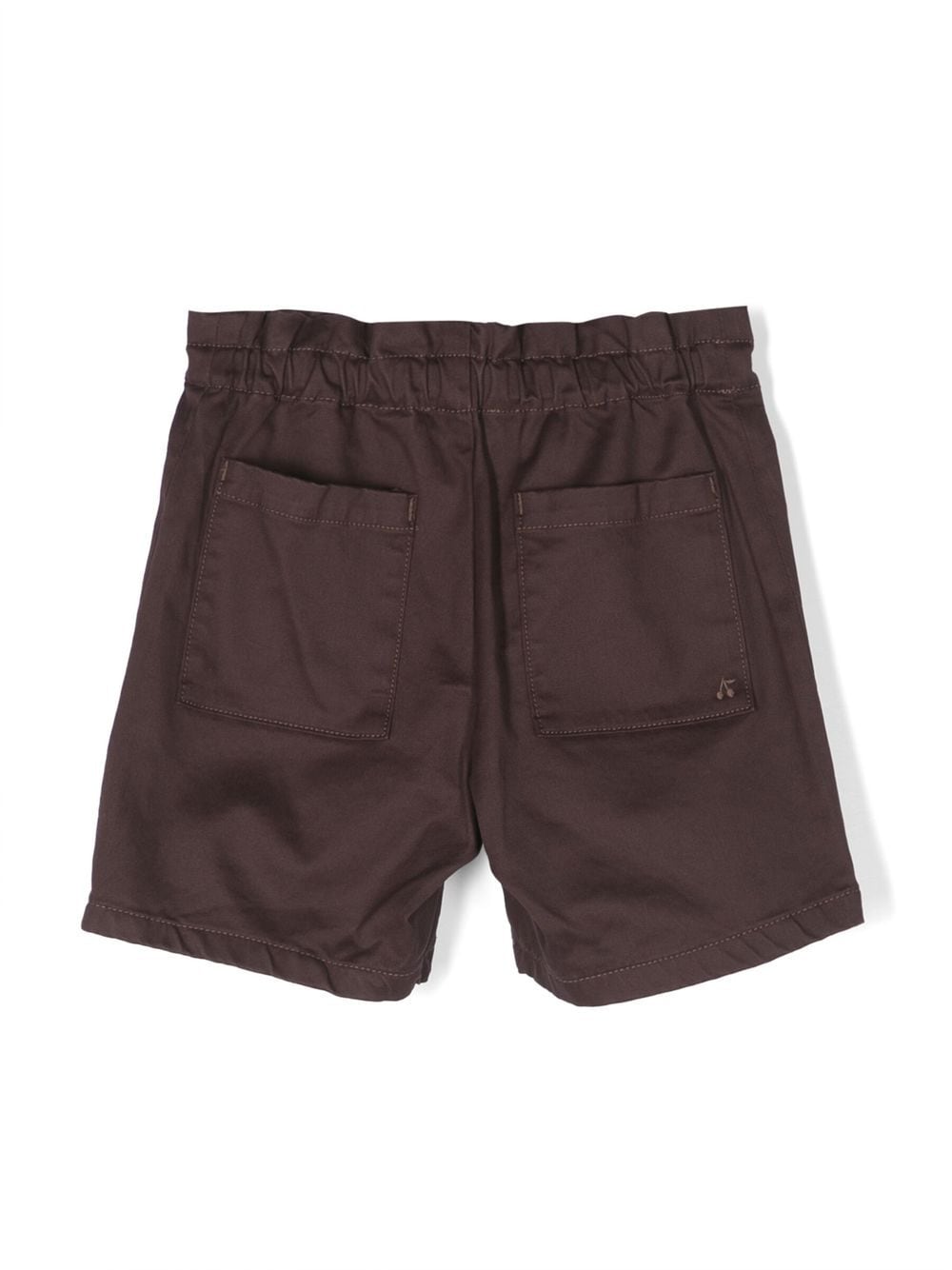 Shop Bonpoint Straight-leg Cotton Shorts In Brown