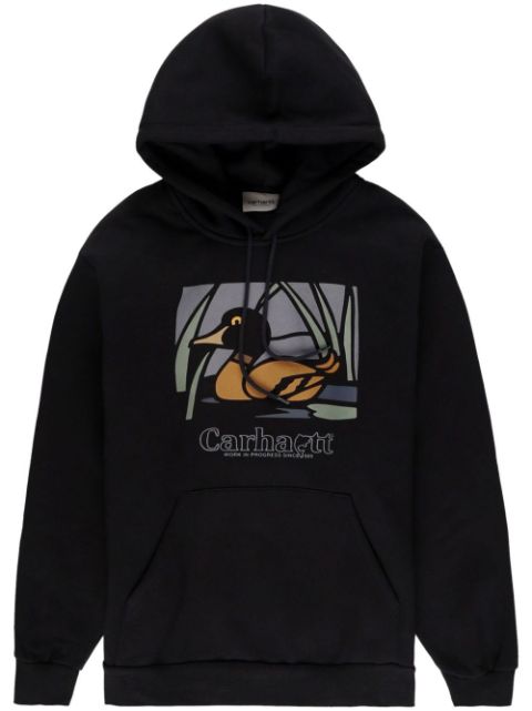 Carhartt WIP - logo-print detail hoodie