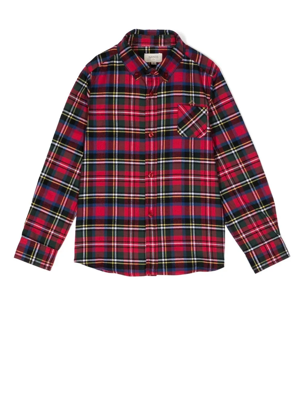 

NANOS tartan-check print shirt - Red