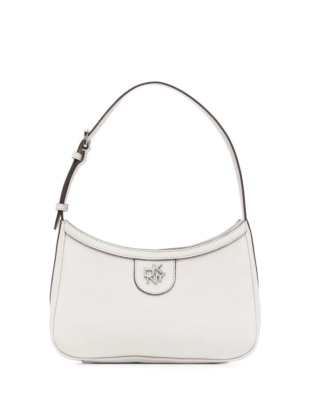 

DKNY logo plaque shoulder bag - Neutrals