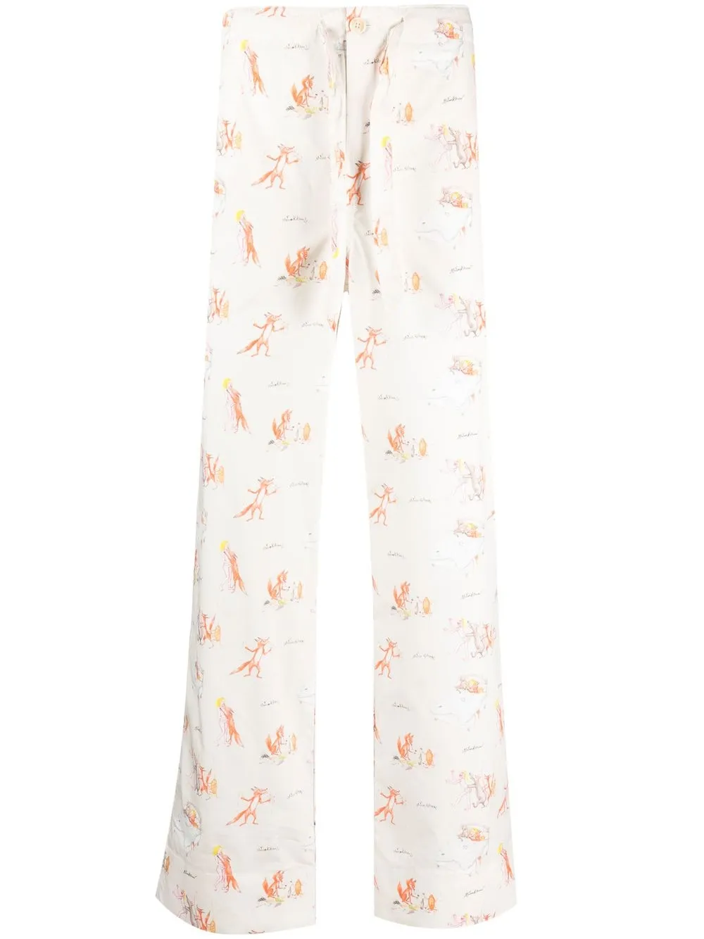 

Maison Kitsuné pantalones de traje Night - Blanco