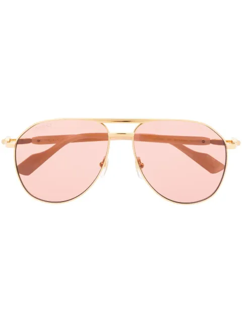 Gucci Eyewear pilot-frame tinted sunglasses