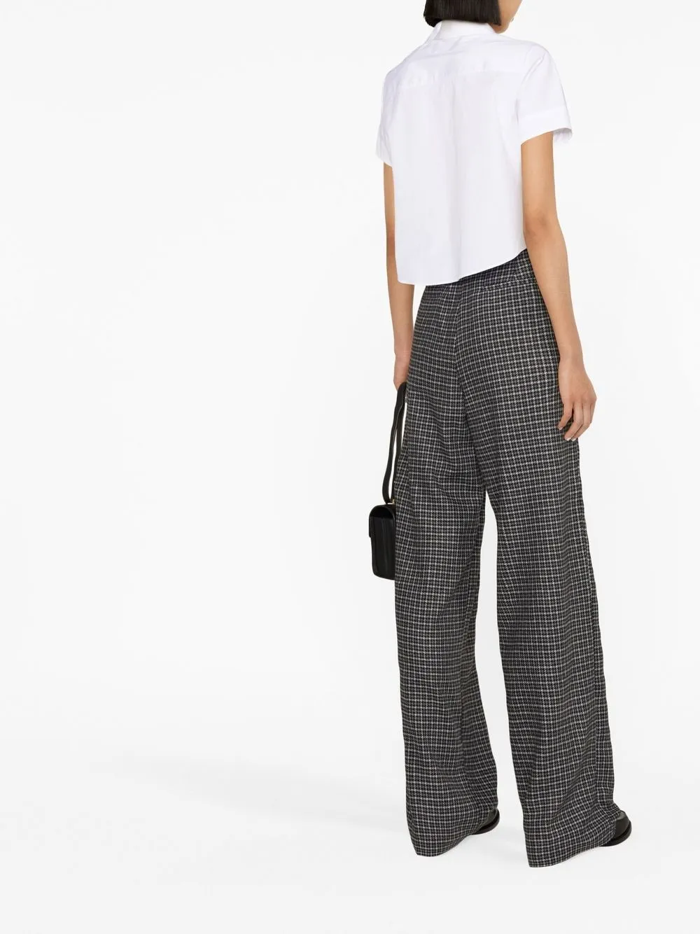 Dsquared2 Cropped Short-sleeve Shirt In White