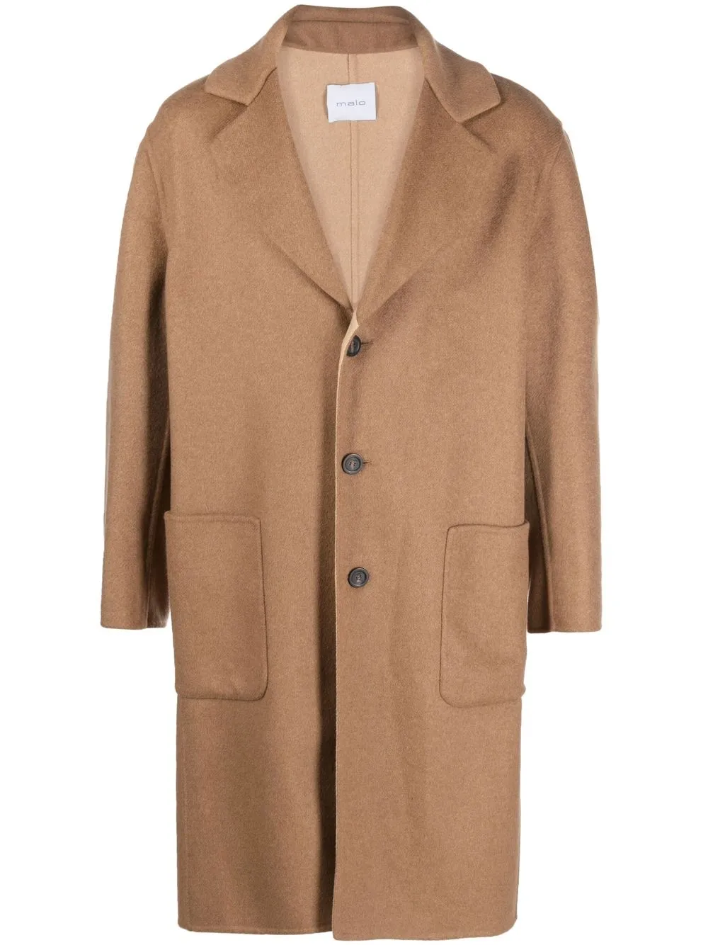 

Malo virgin-wool-cashmere single-breasted coat - Neutrals