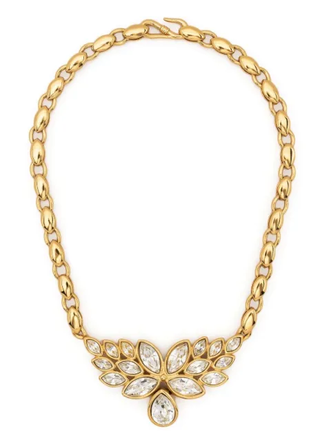 Saint Laurent Pre-Owned rhinestone detailing necklace