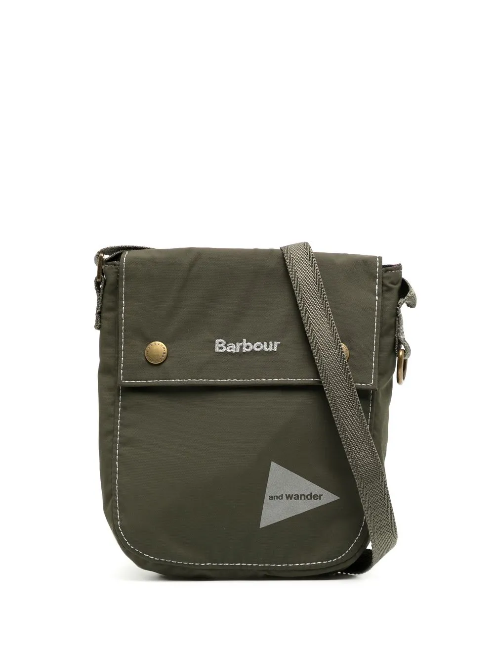 

BARBOUR and WANDER pocked pouch shoulder bag - Green