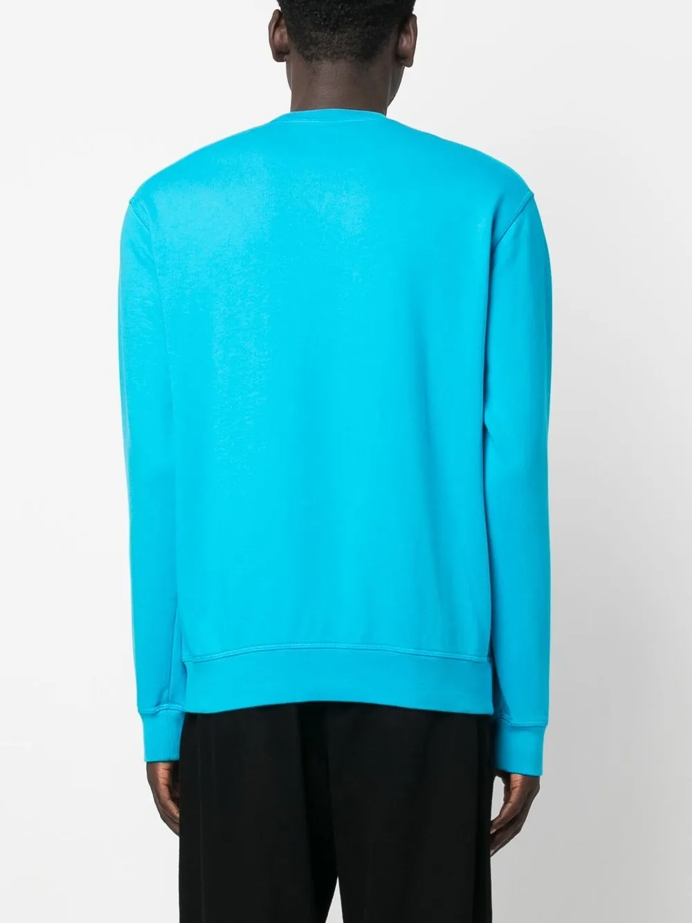 Shop Dsquared2 Logo-print Crew-neck Sweatshirt In Blue