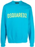 DSQUARED2 logo-print crew-neck sweatshirt - Blue