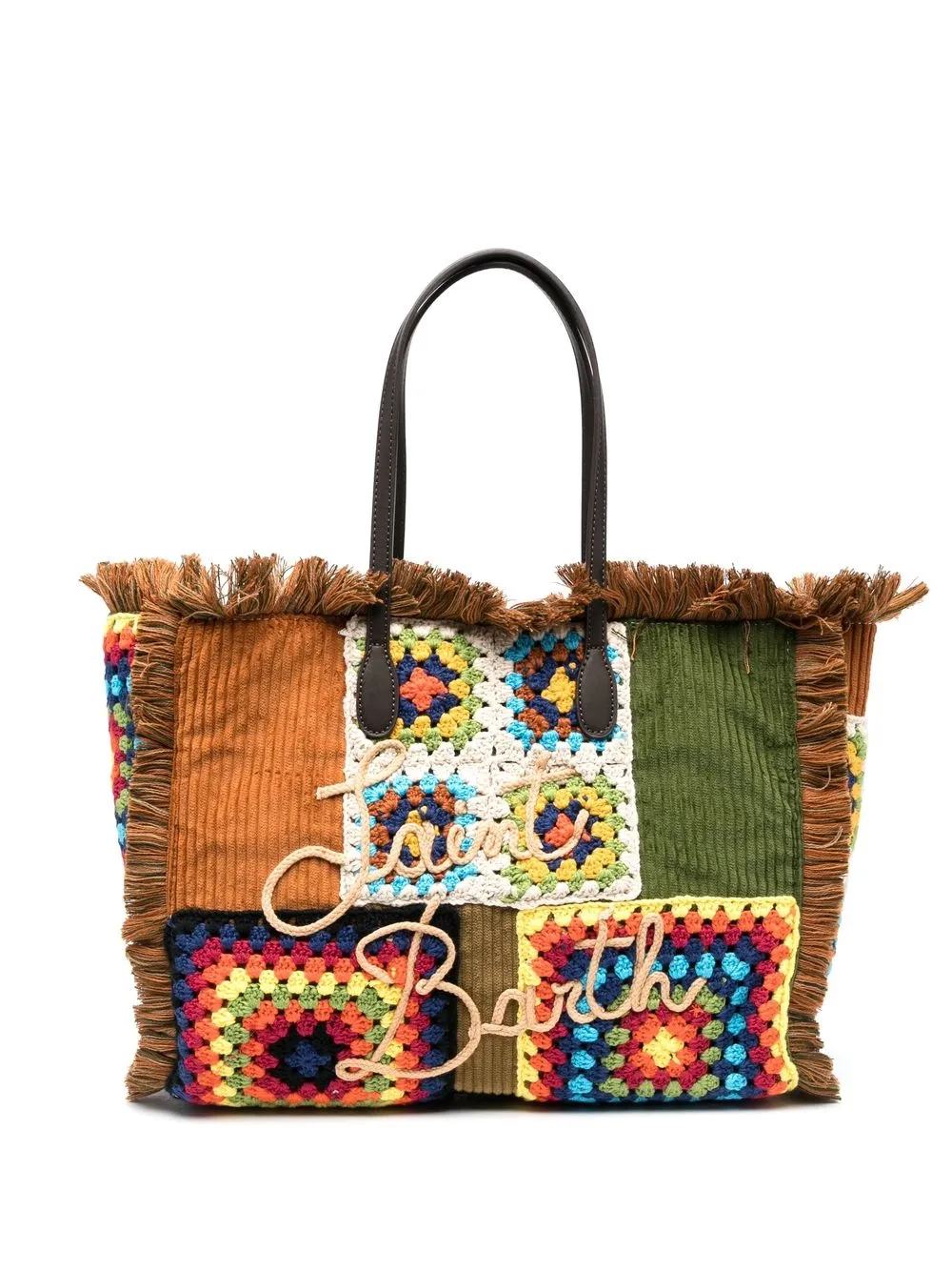 

MC2 Saint Barth Vanity embroidered-logo tote bag - Brown