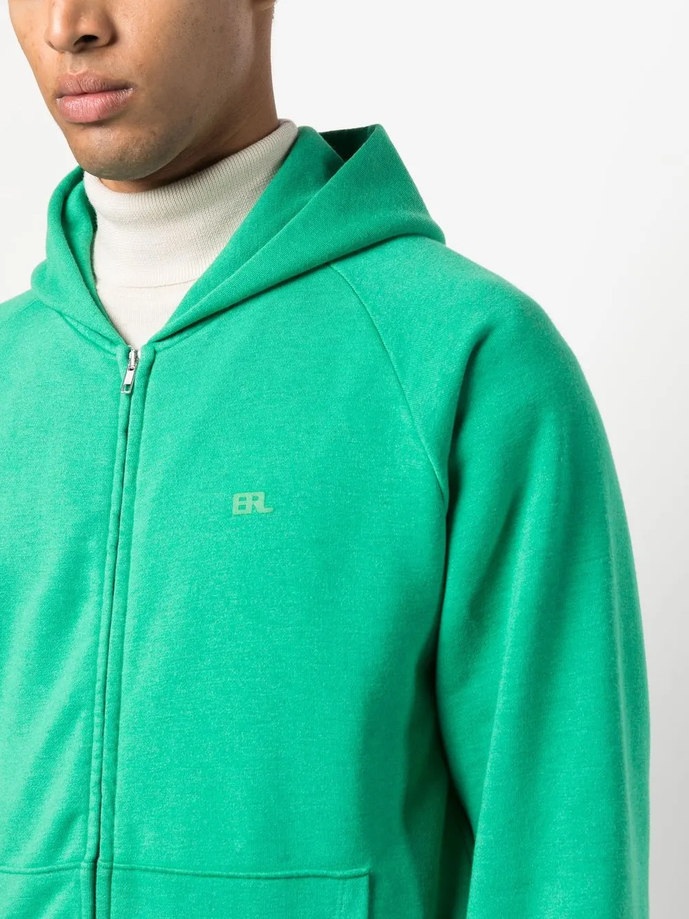 ERL logo-print zip-up Hoodie - Farfetch