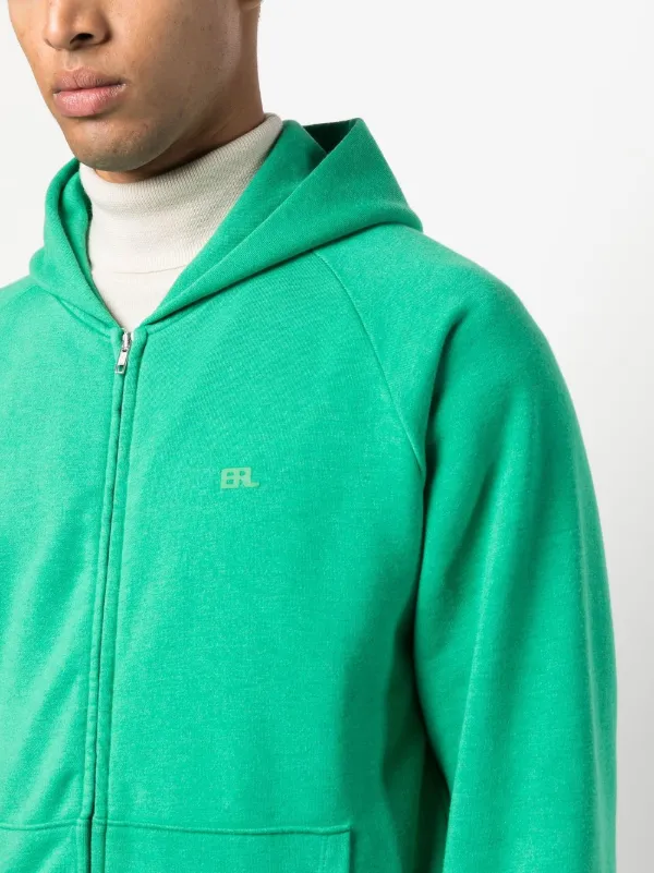 Monogram Zip-Through Cotton Hoodie - Men - Ready-to-Wear