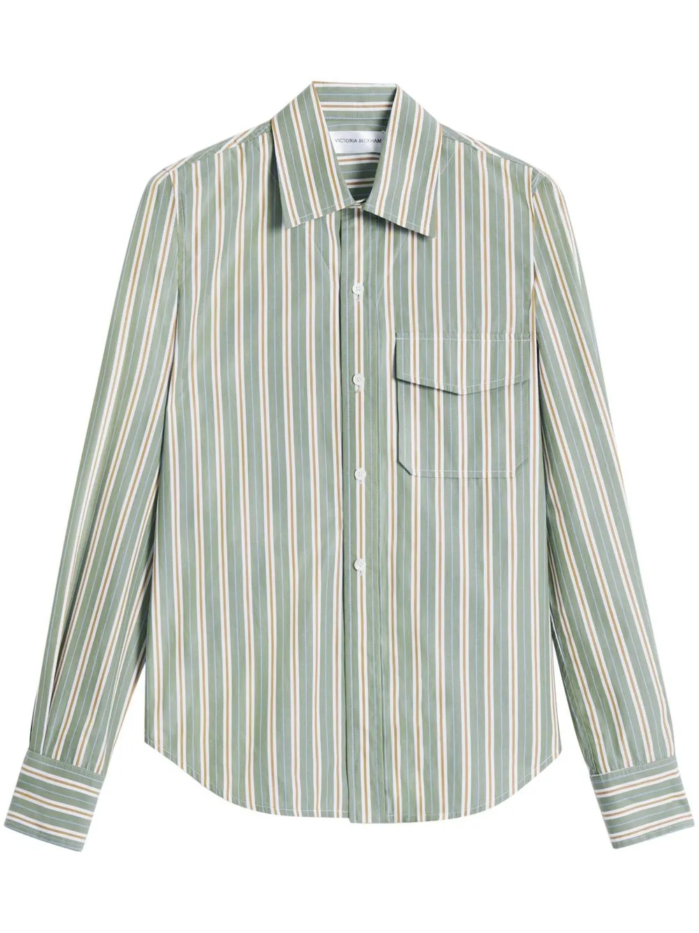 

Victoria Beckham long-sleeve striped shirt - Green
