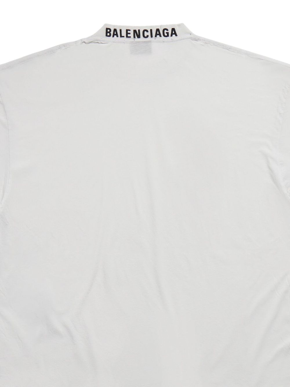 Shop Balenciaga Crew Neck Short-sleeve T-shirt In Weiss