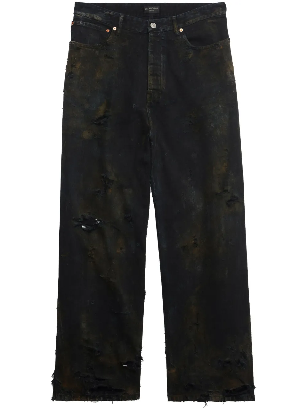 Balenciaga Super Destroyed Baggy Trousers - Farfetch