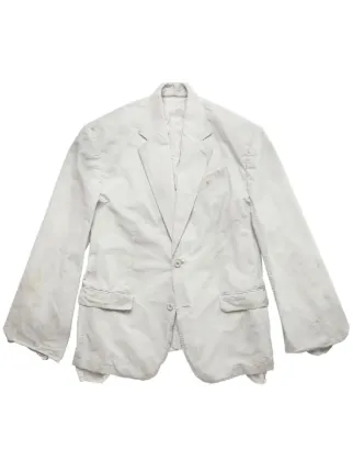 balenciaga light single breasted jacket