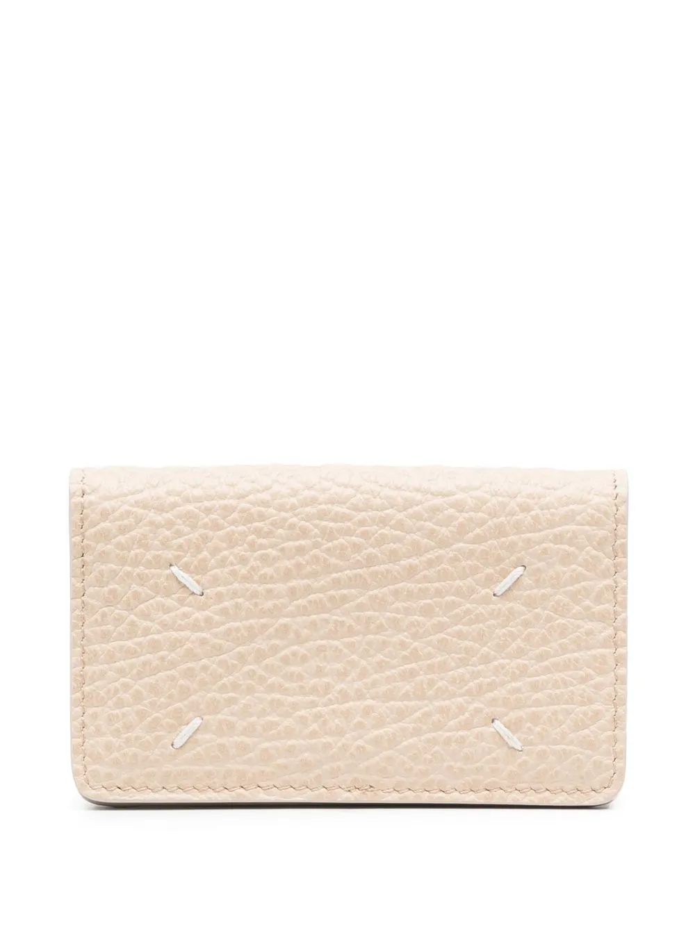 

Maison Margiela four-stitch grained leather purse - Neutrals