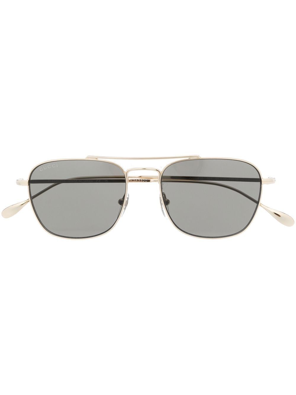 Gucci Square-frame Tinted Sunglasses In Gold