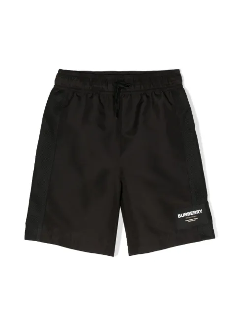 Burberry Kids logo-patch track shorts 