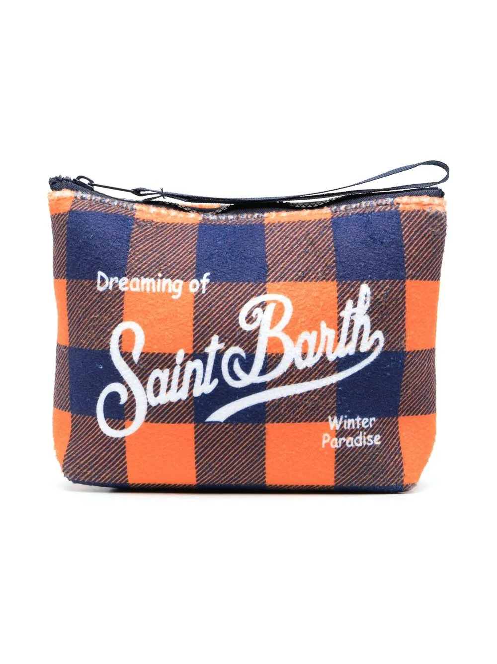 

MC2 Saint Barth Kids cartera con logo estampado - Azul